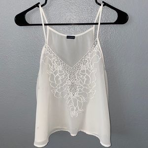 Brandy Melville white/ see thru tank top!💕